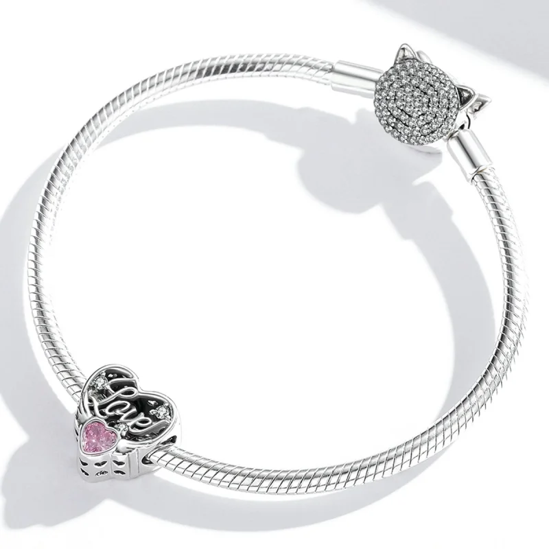 (obrázek pro) Pandora stylu křídla lásky Charm - BSC528 - Zobrazit 3