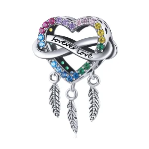 (obrázek pro) Pandora stylu Love Dream Catcher přívěsek - BSC506