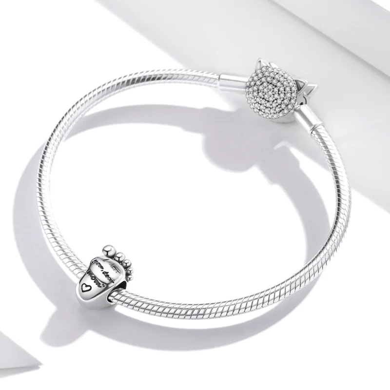 (obrázek pro) Pandora stylu Love Feet Charm - SCC1901 - Zobrazit 3