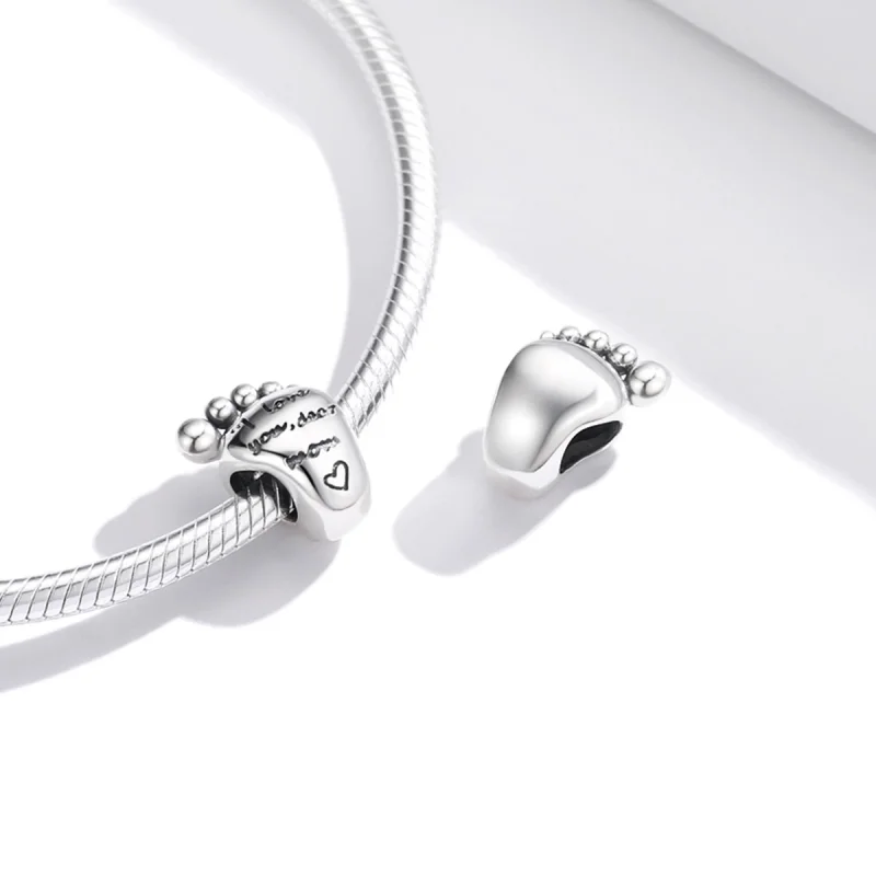 (obrázek pro) Pandora stylu Love Feet Charm - SCC1901 - Zobrazit 4