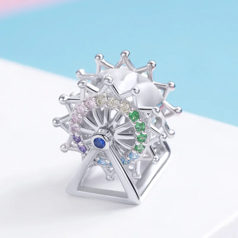 (obrázek pro) Pandora stylu Stříbrný Amulet Kolotoč - SCC1028 - Zobrazit 3