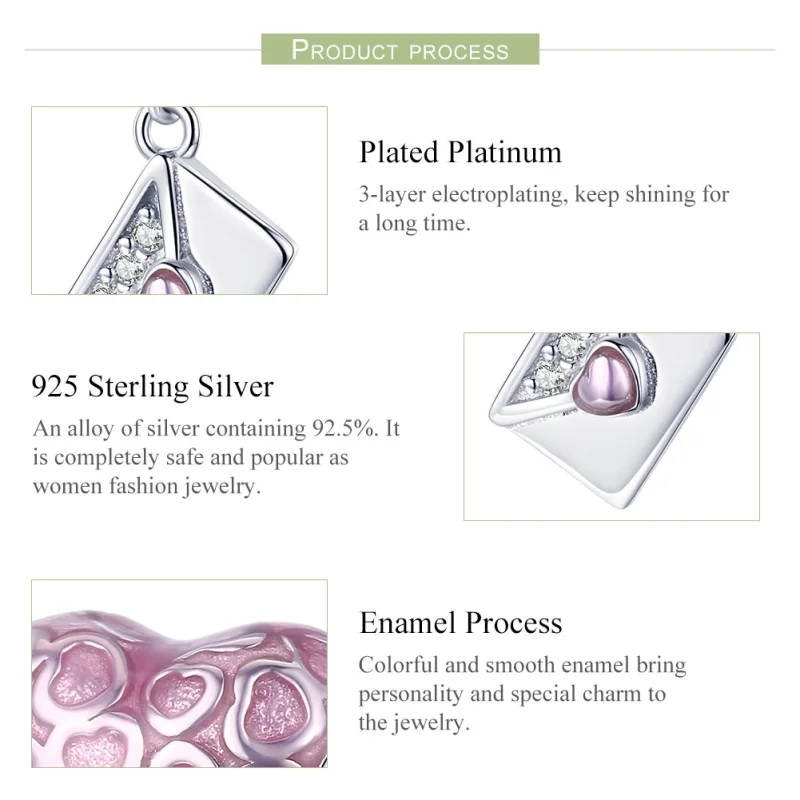 (obrázek pro) Pandora stylu stříbrný náramek s přívěskem Love You Slowly - SCC1080 - Zobrazit 4