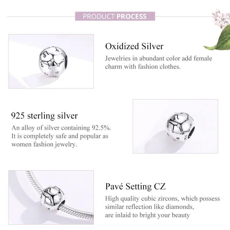 (obrázek pro) Pandora stylu stříbrný talisman Lev - SCC1218-5 - Zobrazit 2