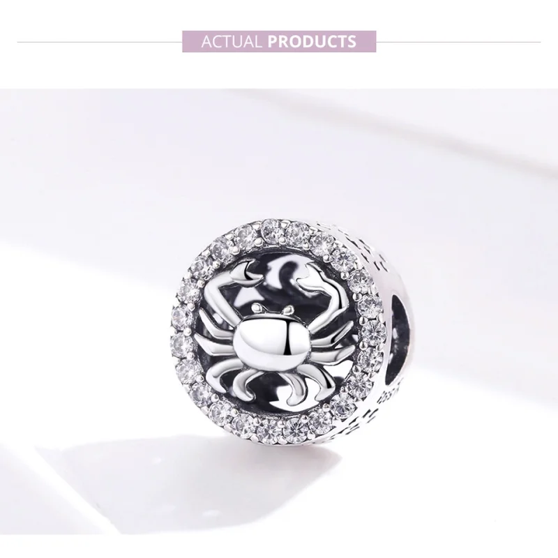 (obrázek pro) Stříbrný amulet ve stylu Pandora se znamením Rak - SCC1213 - Zobrazit 6