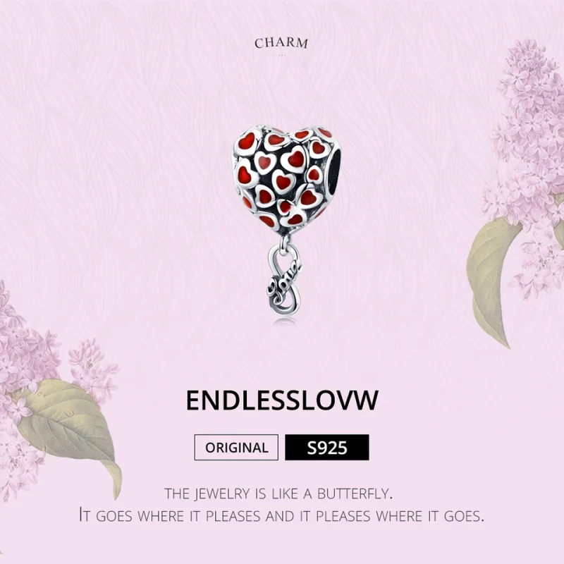 (obrázek pro) Stříbrný přívěsek Pandora Style Silver Endlesslovw Dangle Charm - SCC1180 - Zobrazit 3