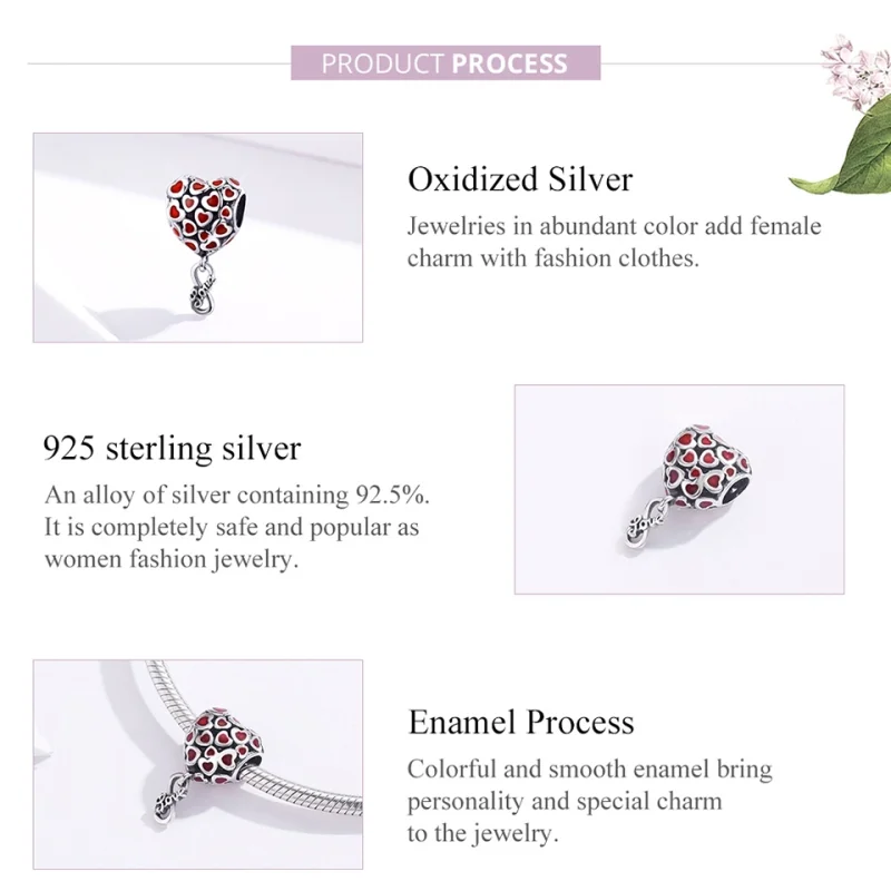 (obrázek pro) Stříbrný přívěsek Pandora Style Silver Endlesslovw Dangle Charm - SCC1180 - Zobrazit 6