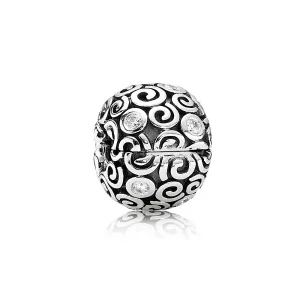 (obrázek pro) Klip s ornamenty, sterlingové stříbro, kubická zirkonie - 790962CZ - Přívěsky | PANDORA