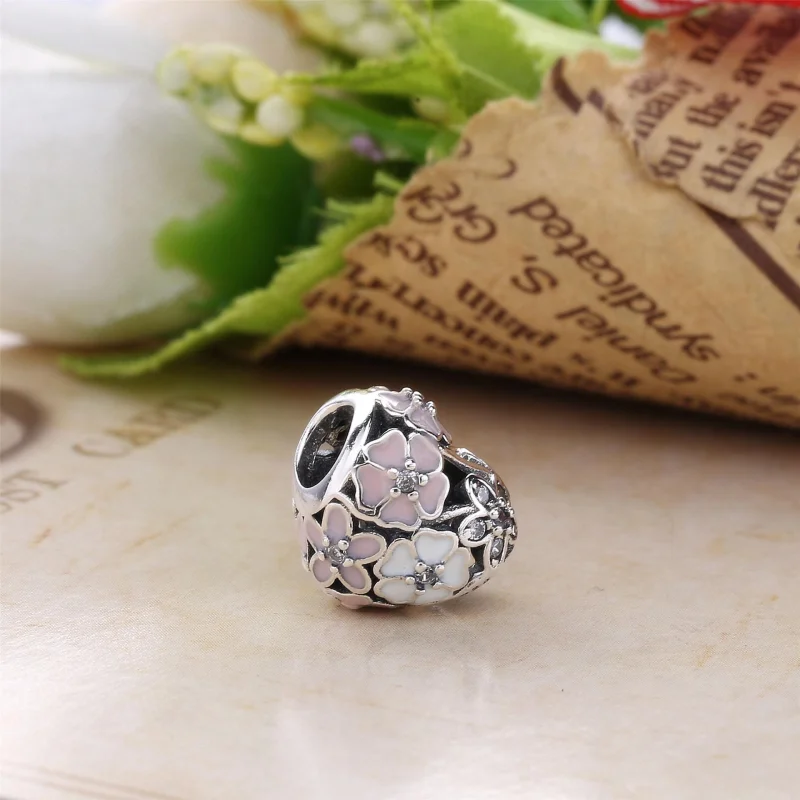 (obrázek pro) PANDORA Poetic Blooms Charm - 791825ENMX - Zobrazit 4