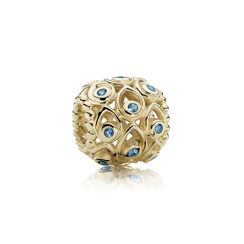 (obrázek pro) Přívěsek hluboké modré moře, 14kt zlato, modrý topaz - 750817TPP - Přívěsky | PANDORA