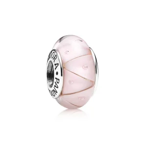 (obrázek pro) Růžové sklo Murano, sterlingové stříbro - 790922 - Přívěsky | PANDORA