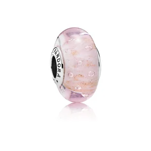 (obrázek pro) Růžové třpytivé sklo - 791670 - Přívěsky | PANDORA
