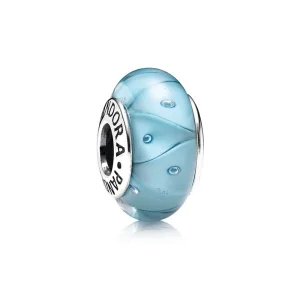 (obrázek pro) Tyrkysové sklo Murano, sterlingové stříbro - 790924 - Přívěsky | PANDORA