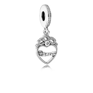 (obrázek pro) Visací přívěsek Princess Crown Heart PANDORA