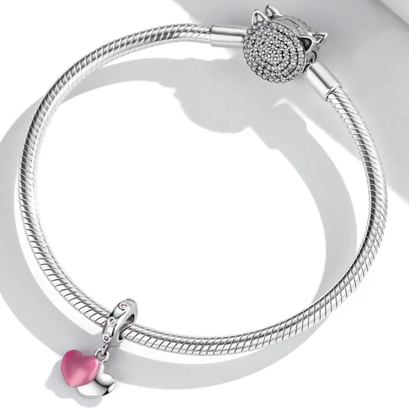 (obrázek pro) Pandora styl Dvojitý Love Dangle - SCC2006 - Zobrazit 3