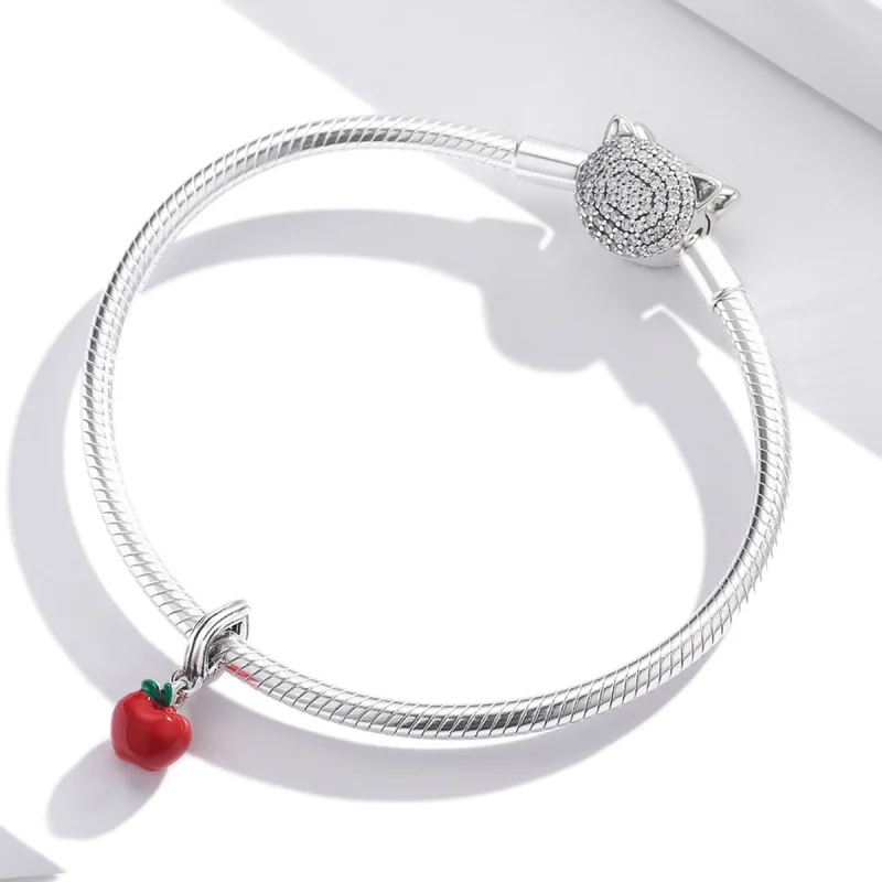 (obrázek pro) Pandora styl Červené Jablko Dangle - SCC1913 - Zobrazit 3