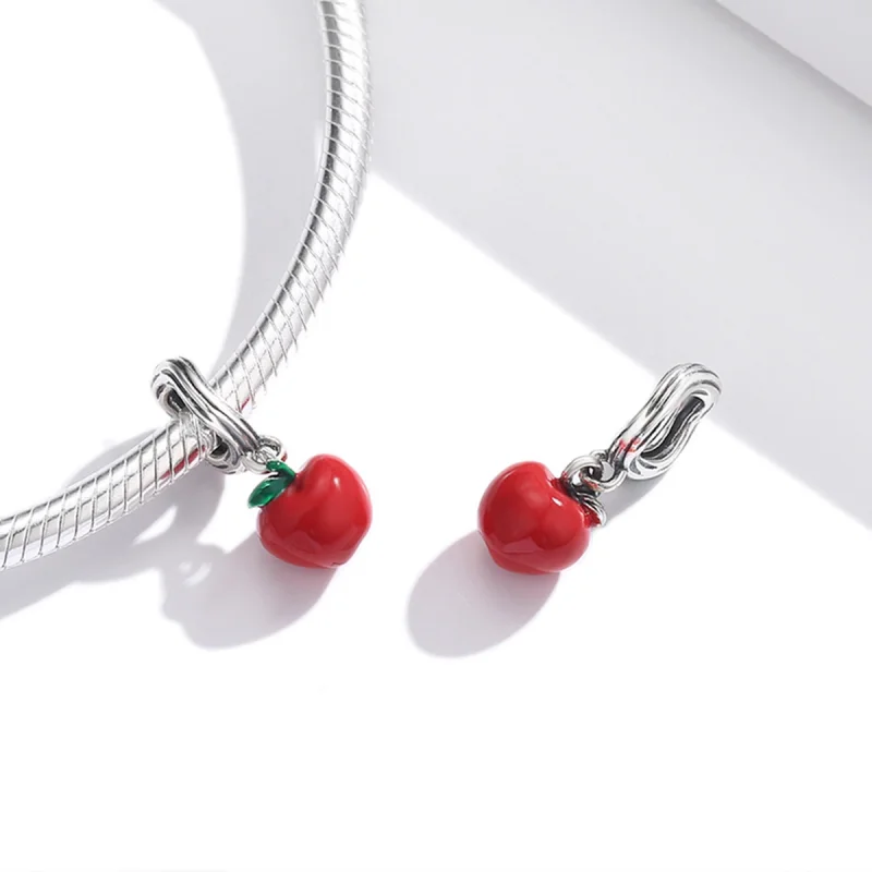 (obrázek pro) Pandora styl Červené Jablko Dangle - SCC1913 - Zobrazit 4