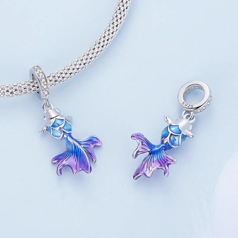 (obrázek pro) Pandora styl Koi Carp Dangle - BSC684 - Zobrazit 4