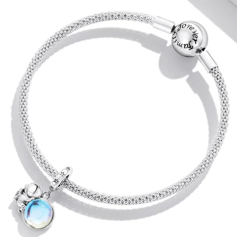 (obrázek pro) Pandora styl Lunární kosmonaut Dangle - BSC581 - Zobrazit 3
