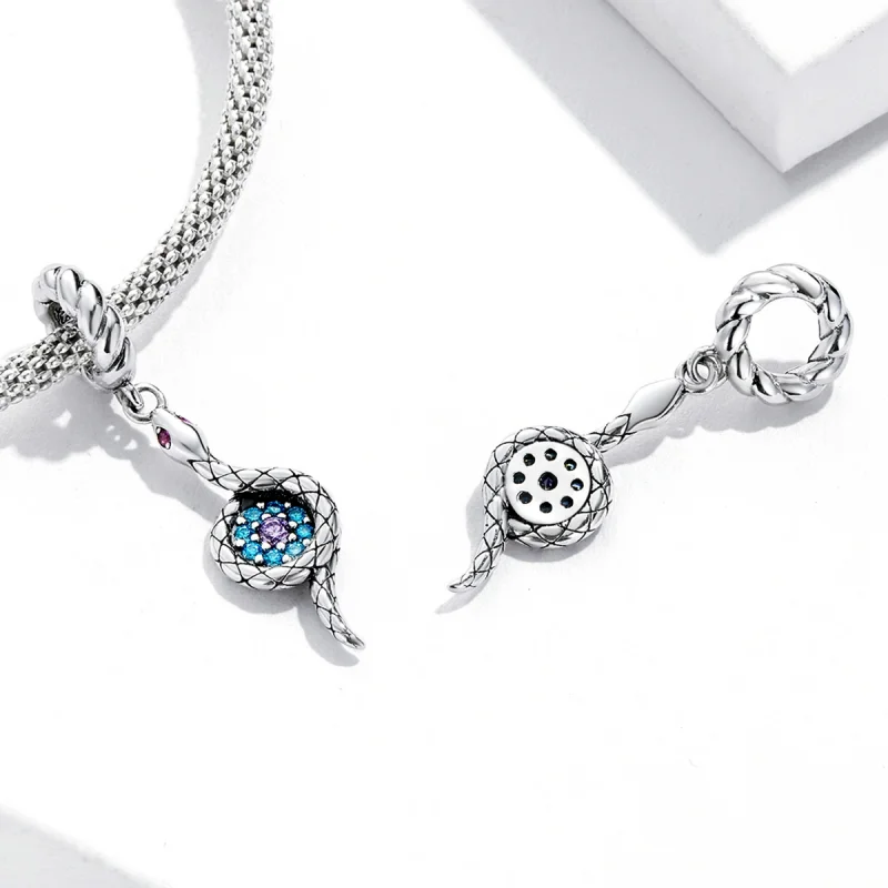 (obrázek pro) Pandora styl Oční amulet hada démona - SCC2161 - Zobrazit 4
