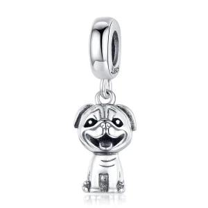 (obrázek pro) Pandora styl Pug přívěsek - SCC1320