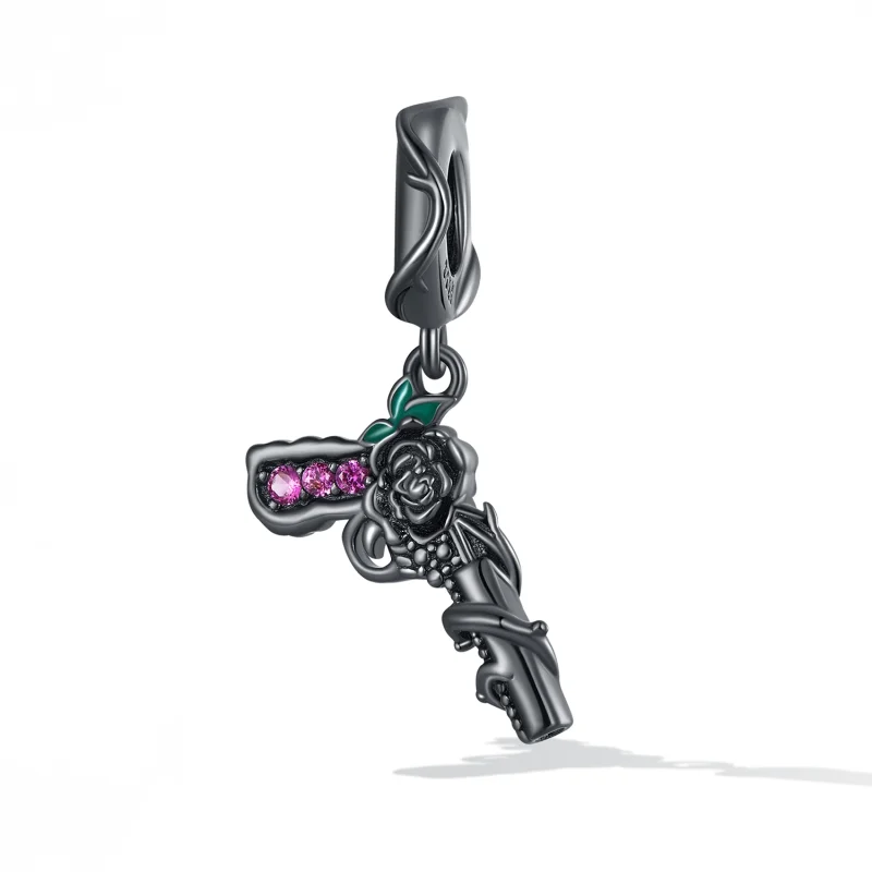(obrázek pro) Pandora styl Růžová pistole Dangle - SCC2241 - Zobrazit 2