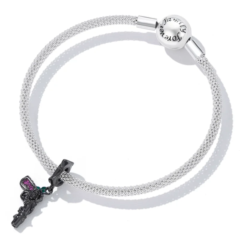 (obrázek pro) Pandora styl Růžová pistole Dangle - SCC2241 - Zobrazit 5