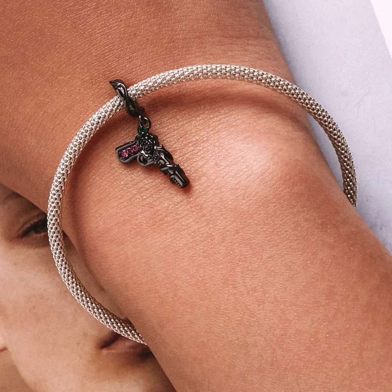(obrázek pro) Pandora styl Růžová pistole Dangle - SCC2241 - Zobrazit 6