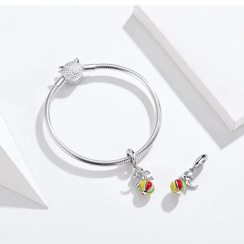 (obrázek pro) Pandora styl Slon Dangle - BSC091 - Zobrazit 4