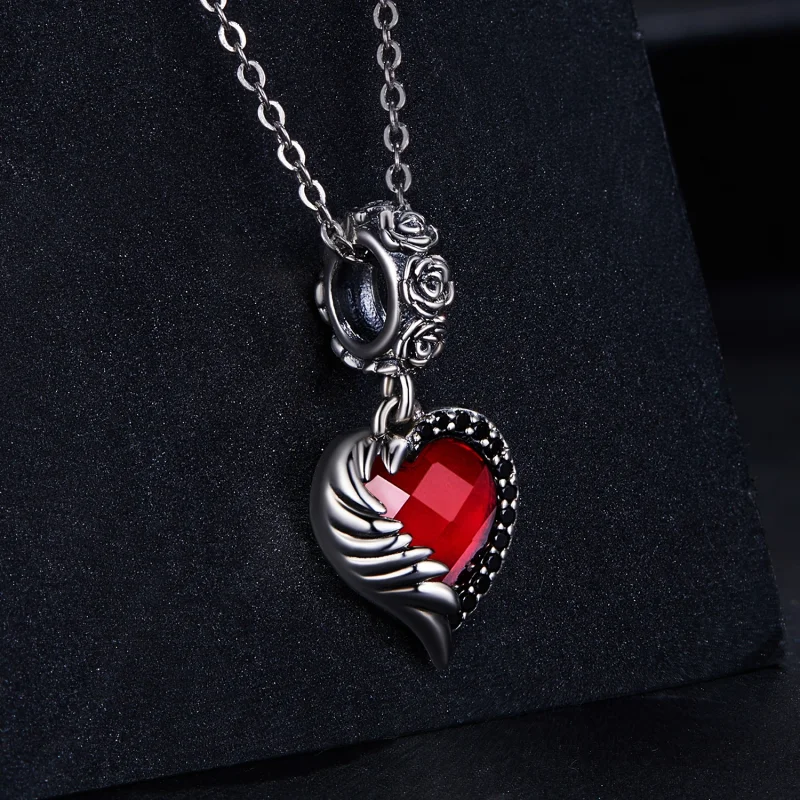 (obrázek pro) Pandora styl Srdce Růží Dangle - SCC2406 - Zobrazit 2