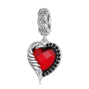(obrázek pro) Pandora styl Srdce Růží Dangle - SCC2406