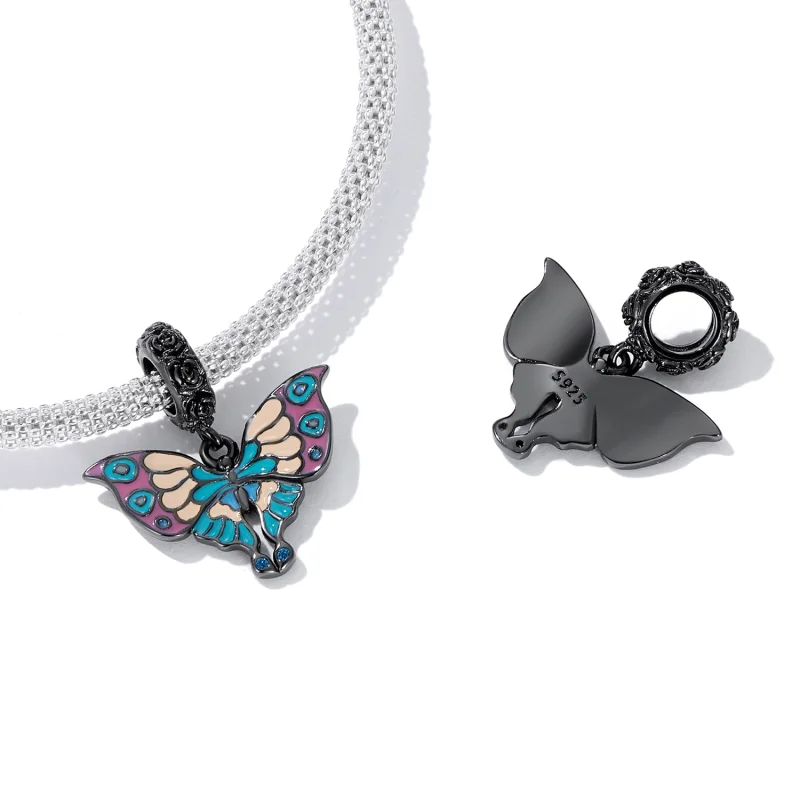 (obrázek pro) Pandora styl Umělecký motýl Dangle - SCC2240 - Zobrazit 4