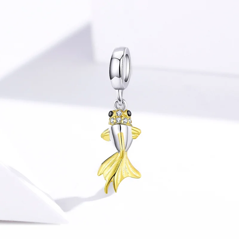 (obrázek pro) Pandora styl Zlatý Koi Dangle - BSC127 - Zobrazit 2