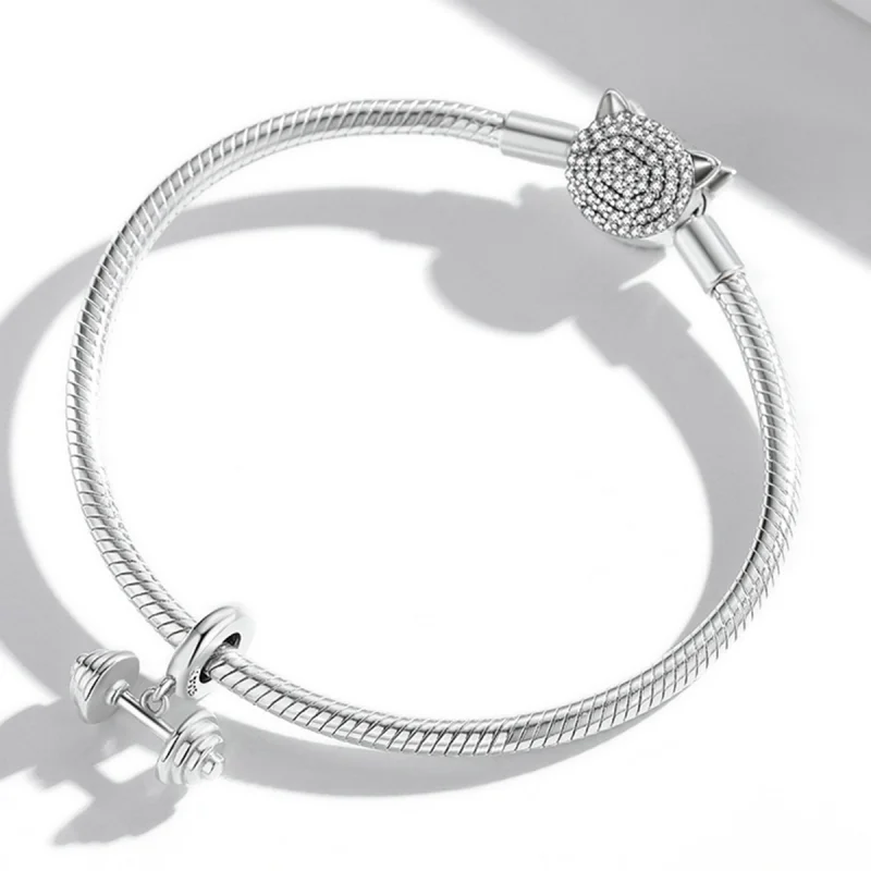 (obrázek pro) Pandora styl Závaží vzpěračky Dangle - SCC2052 - Zobrazit 3