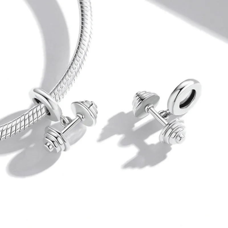 (obrázek pro) Pandora styl Závaží vzpěračky Dangle - SCC2052 - Zobrazit 4