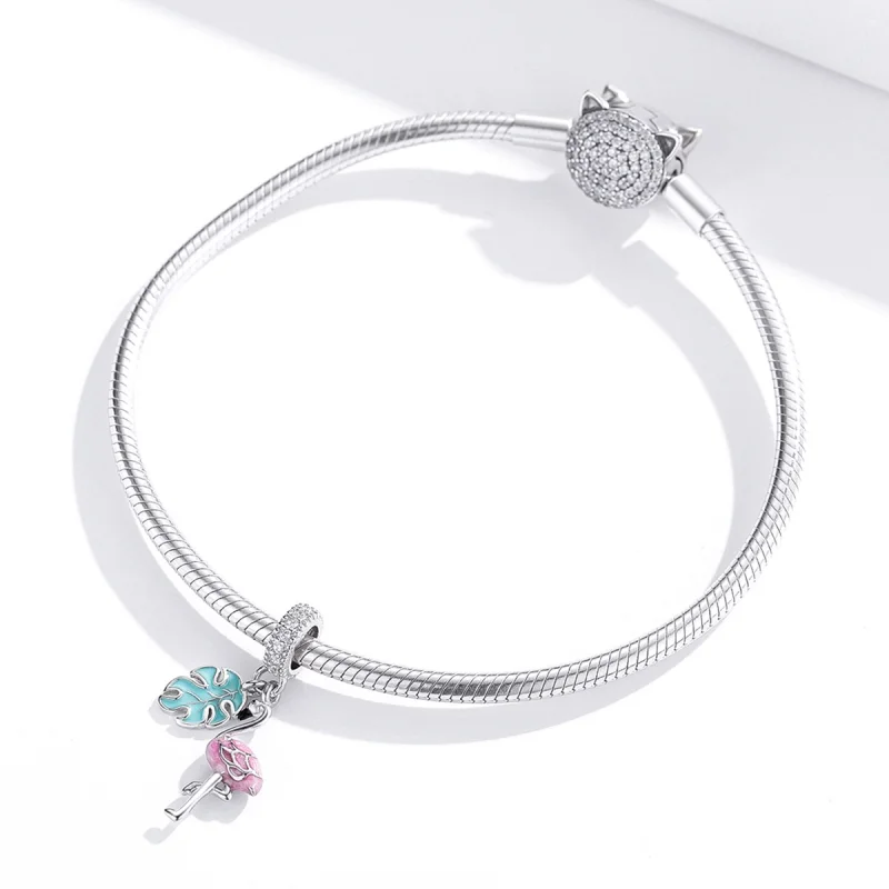 (obrázek pro) Pandora stylu Flamingo visící - BSC277 - Zobrazit 3