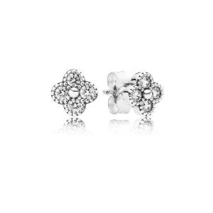 (obrázek pro) PANDORA Oriental Blossom Náušnice s kamínkem - 290647CZ