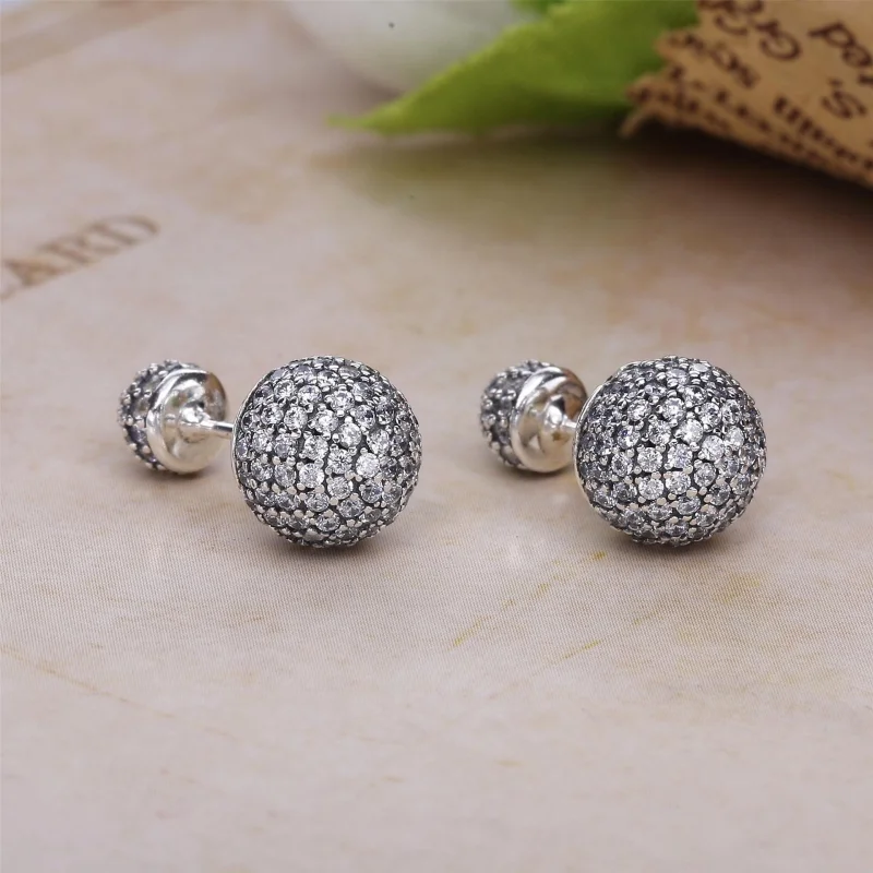 (obrázek pro) PANDORA Pavé Kapky, Průhledné CZ Náušnice - 290737CZ - Zobrazit 2