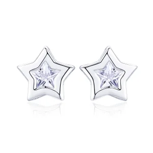 (obrázek pro) Pandora styl stříbrné náušnice Secret of Stars - SCE437