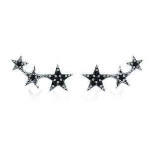 (obrázek pro) Pandora styl stříbrné náušnice Secrets of Stars - SCE292