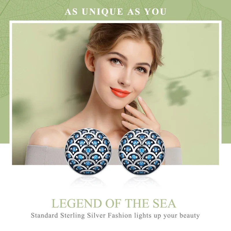 (obrázek pro) Studové náušnice stříbrného stylu Pandora Legend of The Sea - SCE239 - Zobrazit 2