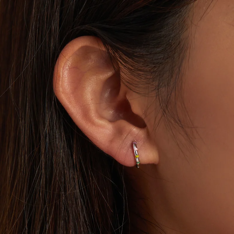 (obrázek pro) Pandora styl Mini střapcové náušnice - SCE1284 - Zobrazit 4