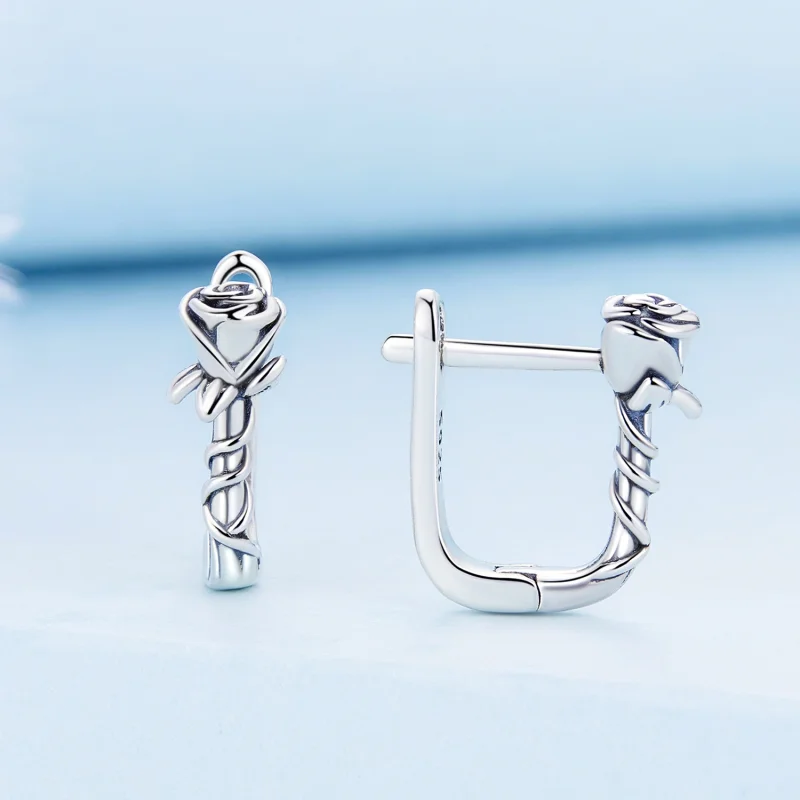 (obrázek pro) Pandora styl růže náušnice - BSE716 - Zobrazit 2