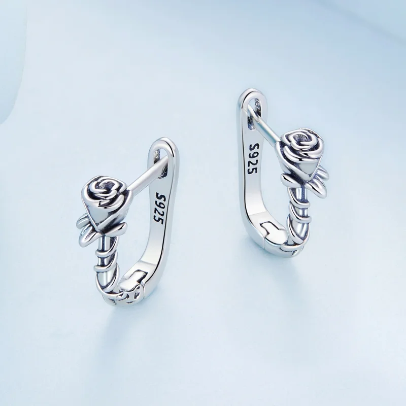 (obrázek pro) Pandora styl růže náušnice - BSE716 - Zobrazit 4