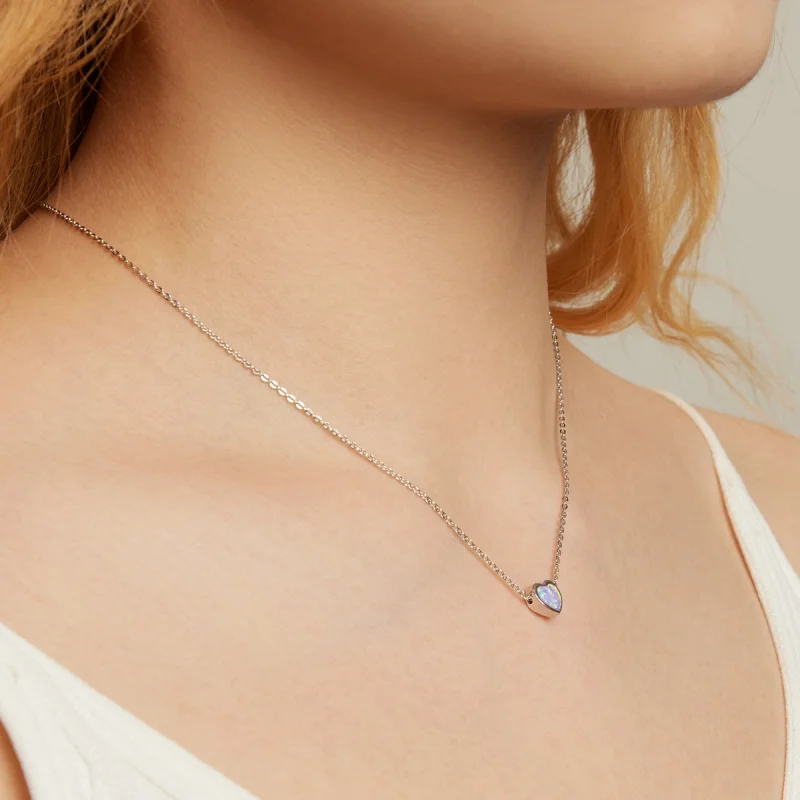(obrázek pro) Pandora styl Opal Love náhrdelník - SCN471 - Zobrazit 6