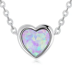 (obrázek pro) Pandora styl Opal Love náhrdelník - SCN471