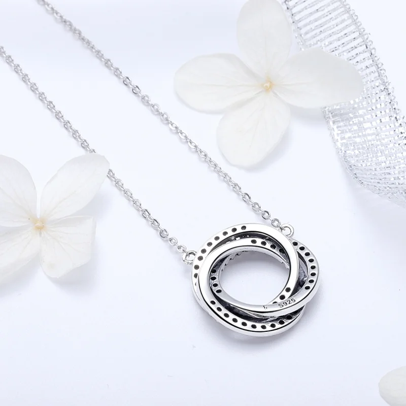 (obrázek pro) Pandora styl stříbrný minimalistický náhrdelník - SCN259 - Zobrazit 6