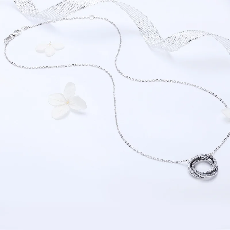 (obrázek pro) Pandora styl stříbrný minimalistický náhrdelník - SCN259 - Zobrazit 7