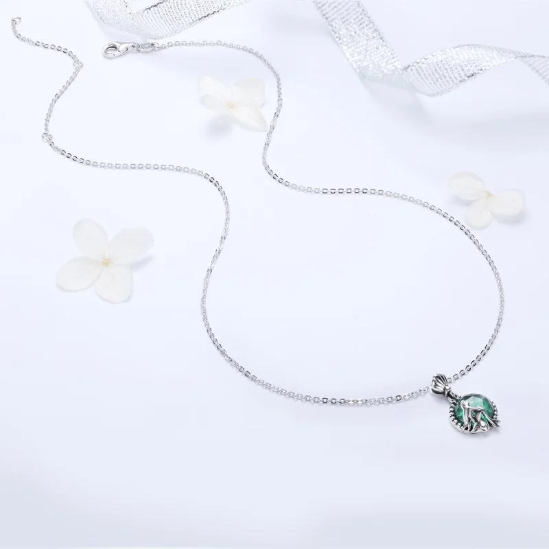 (obrázek pro) Pandora styl stříbrný náhrdelník Love of Mermaid - SCN262 - Zobrazit 6