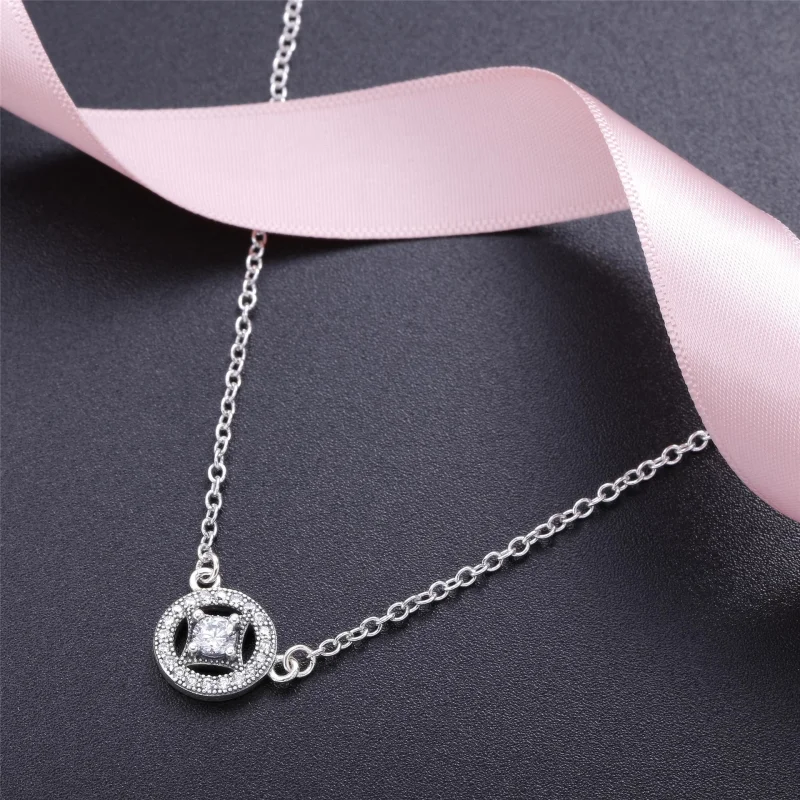 (obrázek pro) PANDORA Vintage Allure, Průhledný CZ Přívěsek Náhrdelník - 590523CZ-45 - Zobrazit 3