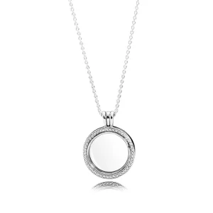(obrázek pro) Třpytivý medailonek PANDORA - 396484CZ-60 - Náhrdelníky a přívěsky | PANDORA